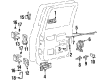 Chevy C1500 Suburban Exterior Door Handle Diagram - 15968161