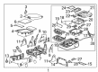 Chevy Silverado 2500 HD Classic Center Console Latch Diagram - 12475347