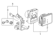 Chevy ABS Pump And Motor Assembly Diagram - 23154722