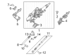 GMC Hummer EV SUV Steering Shaft Diagram - 84825047