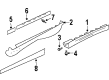 Pontiac Firebird Door Moldings Diagram - 12533522