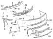 Cadillac CT6 Bumper Cover Diagram - 84779092