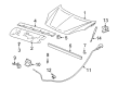Buick Rendezvous Hood Diagram - 10422404