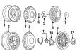 Cadillac Fleetwood Wheel Cover Diagram - 1630136