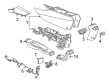 Buick Regal Sportback Center Console Base Diagram - 39034352