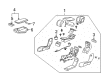 Buick Lucerne Center Console Base Diagram - 15917724