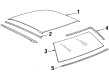 Pontiac J2000 Sunbird Door Moldings Diagram - 20287823