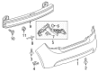 Chevy Sonic Bumper Cover Diagram - 95460673