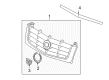 Cadillac Escalade ESV Grille Diagram - 15195462