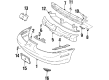 Saturn SL1 Bumper Cover Diagram - 21112211