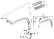 Chevy Silverado 3500 HD Mud Flaps Diagram - 84254758