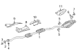 Cadillac CT6 Exhaust Pipe Diagram - 84384720