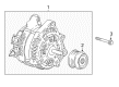 Cadillac CT6 Alternator Diagram - 84195661