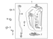 GMC Rear Light Harness Connector Diagram - 87815024
