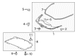 Cadillac CTS Weather Strip Diagram - 23438151