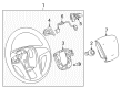 GMC Steering Wheel Diagram - 20851310