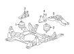 Cadillac SRX Motor And Transmission Mount Diagram - 10360745