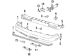 Oldsmobile Delta 88 Bumper Cover Diagram - 25559351