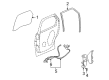 Pontiac Aztek Window Run Diagram - 10411310