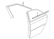 Cadillac CTS Door Moldings Diagram - 22923356
