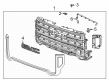 GMC Sierra 3500 HD Grille Diagram - 84656389