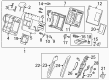 Cadillac CTS Seat Cushion Diagram - 84091577
