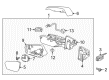 GMC Terrain Car Mirror Diagram - 84604251