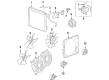 Cadillac SRX Cooling Fan Assembly Diagram - 19353837