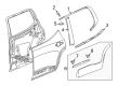GMC Door Moldings Diagram - 84462102