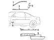 Pontiac Grand Prix Door Moldings Diagram - 10326351