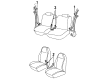 Oldsmobile Cutlass Ciera Seat Belt Diagram - 12517284