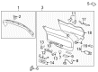 Chevy Traverse Interior Door Handle Diagram - 25914997