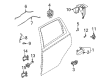 Chevy Aveo Exterior Door Handle Diagram - 96541634