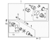 Buick Rendezvous Axle Shaft Diagram - 19256588