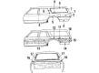 Pontiac Safari Door Moldings Diagram - 1718505