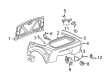 Chevy Liftgate Lift Support Diagram - 15843995