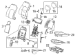Cadillac CTS Seat Covers Diagram - 22784975