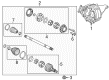 Cadillac CTS Axle Shaft Diagram - 22776826