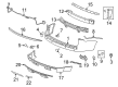 GMC Acadia Bumper Cover Diagram - 23350828
