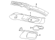 Pontiac Sunfire Sun Visor Diagram - 12463276