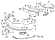 Cadillac Bumper Cover Diagram - 20847177