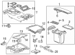 Buick Envision Center Console Base Diagram - 26474769