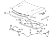 Cadillac Hood Diagram - 85112714