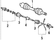 Buick Riviera CV Joint Diagram - 26020961