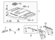 Cadillac CTS Engine Cover Diagram - 12669219