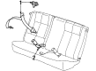 Saturn SL1 Seat Belt Diagram - 21039812