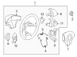 Chevy HHR Steering Wheel Diagram - 25864145