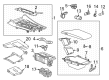 Cadillac CT5 Cup Holder Diagram - 84675502
