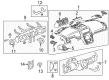 GMC Acadia Dash Panel Vent Portion Covers Diagram - 22882591