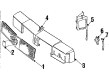 Oldsmobile Cutlass Cruiser Grille Diagram - 22528681